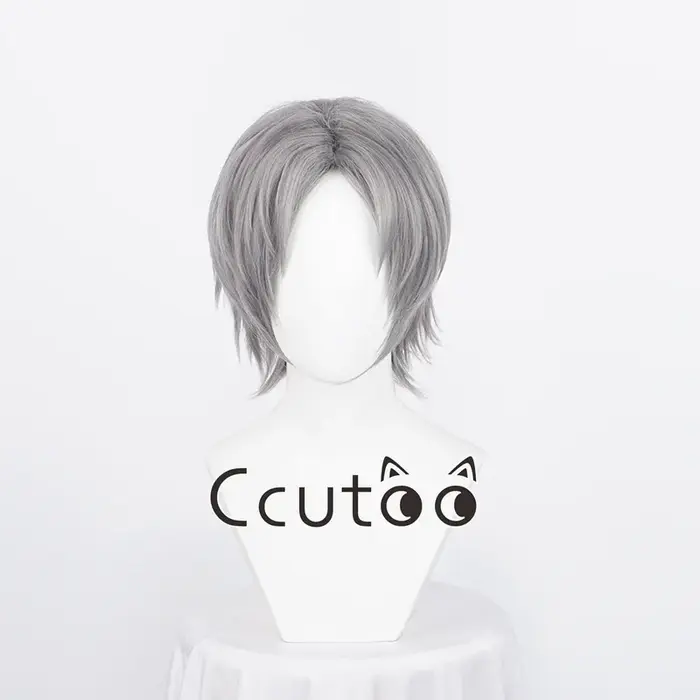 Perruque de cosplay courte Dante Game, cheveux gris argentés, cosplay de degré de chaleur, olympique