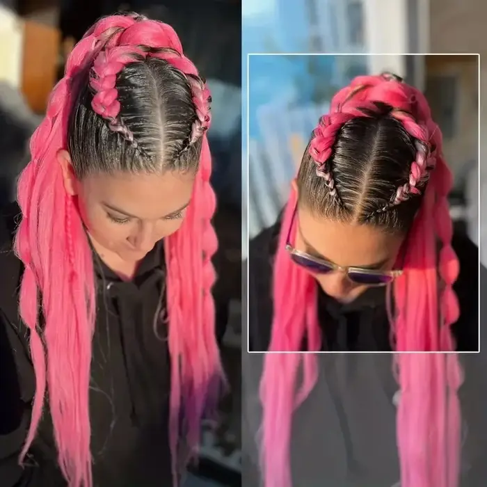 WIGSIN 20 pouces synthétique pré étiré Yaki Ez boîte tressage cheveux pour femmes Extension de cheve
