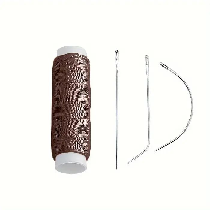 Tissage de trame de cheveux en Nylon, fil à coudre + aiguille J + I + C pour Extensions à clips, outils de perruque pour accessoires d'extension de cheveux