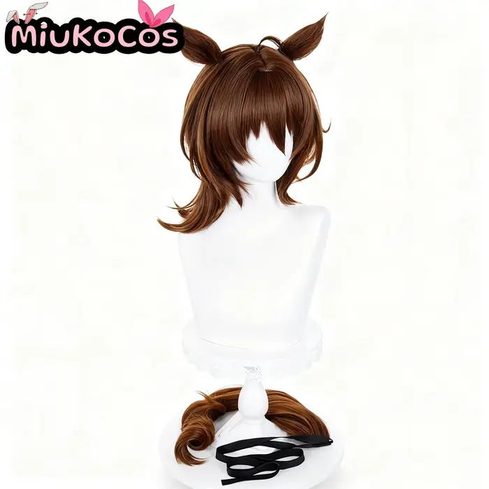 EN STOCK アvoisキン Agnes Tachyon Cosplay perruque avec oreilles et queue MiukoCosplay jeu Umamusume: joli Derby