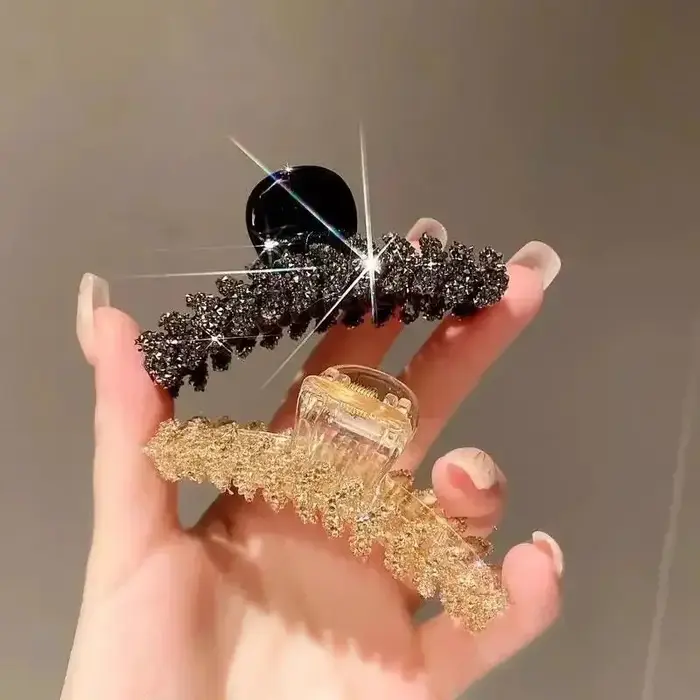 Pince à cheveux brillante à paillettes coréennes pour femmes et filles