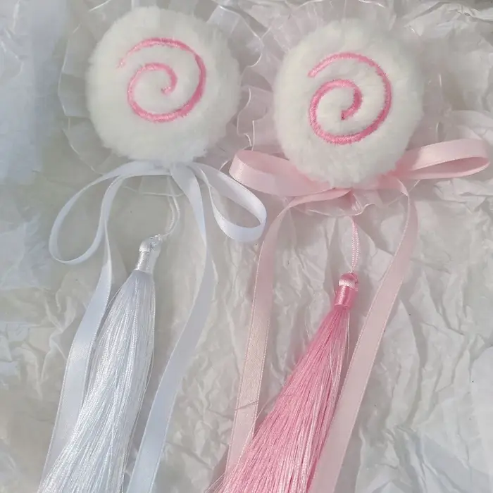 Pince à chignon en dentelle douce en peluche tourbillonnante, coiffure Cheongsam, chun-li, cosplay,