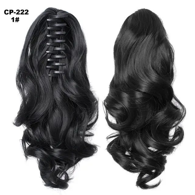 Pince à griffe sur queue de cheval Extension queue de cheval ondulée cheveux 14/20 pouces cheveux bl
