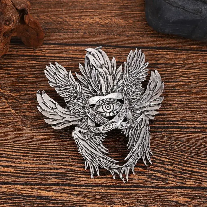 Pince à cheveux Viking rétro à Six ailes, ange oeil de dieu, accessoire de cheveux de fête polyvalen