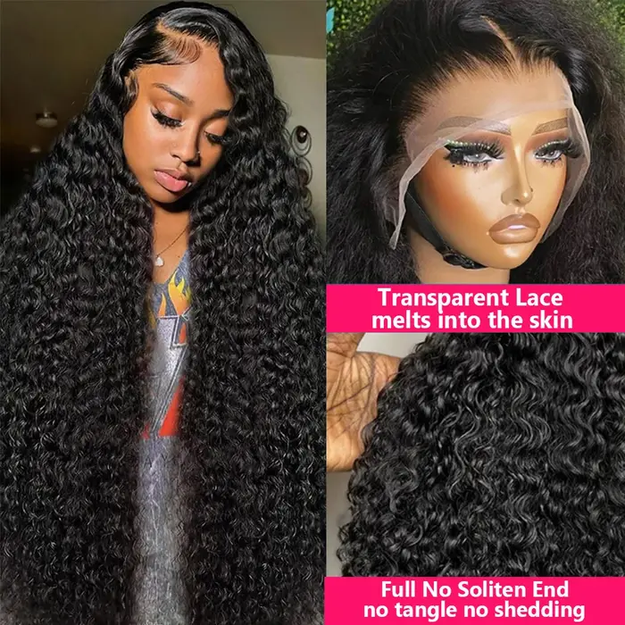 Perruque indienne ondulée sans colle pour femme, cheveux humains Remy, fermeture 4x4, 13x4, 30 pouce