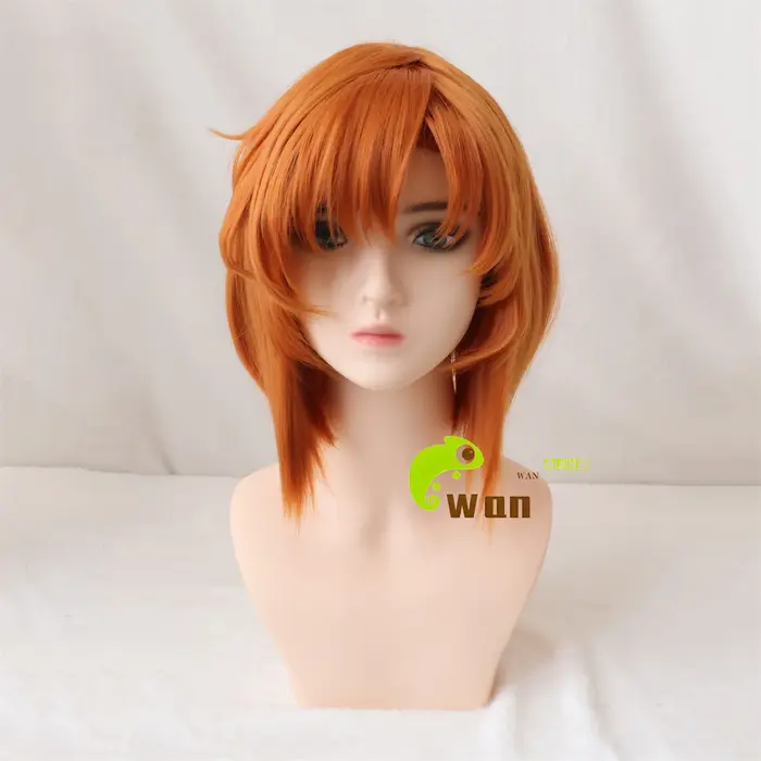 Anime Ryugu Rena Ryuugu Cosplay perruque 35 cm Orange femmes