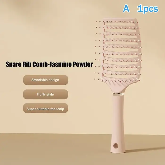 Brosse démêlante à coussin d'air antistatique pour coiffure et perruques bouclées, réduit la perte d