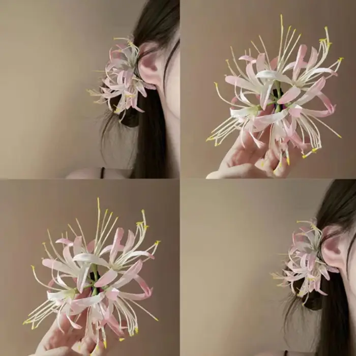 Pince à cheveux à fleurs Super délicate