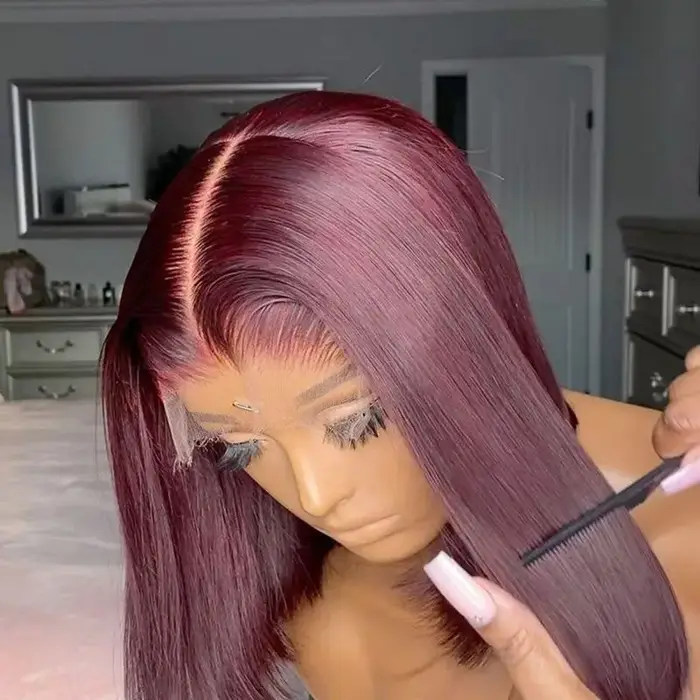 Perruque Bob Lace Frontal Wig sans colle