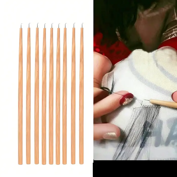 Kit d'aiguilles à crochet pour la ventilation des perruques