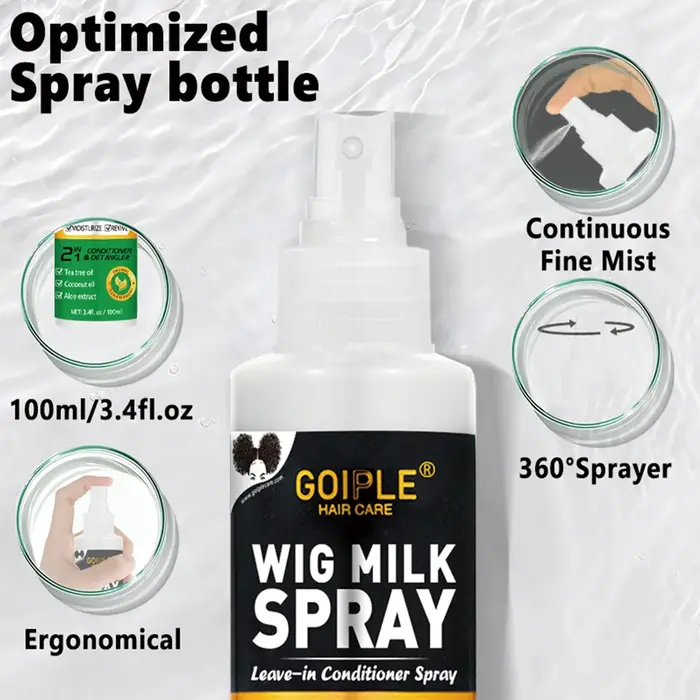 Spray de lait pour perruque