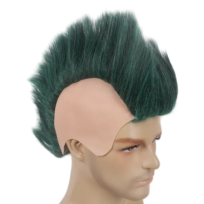 REEWES – perruque Mohawk pour hommes adultes, casquette chauve, Cosplay, perruque de célébrité d'hal