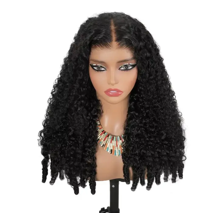 Perruque de cheveux humains bouclés birmans de 30 à 40 pouces, densité 200, avec dentelle HD 13x4 et
