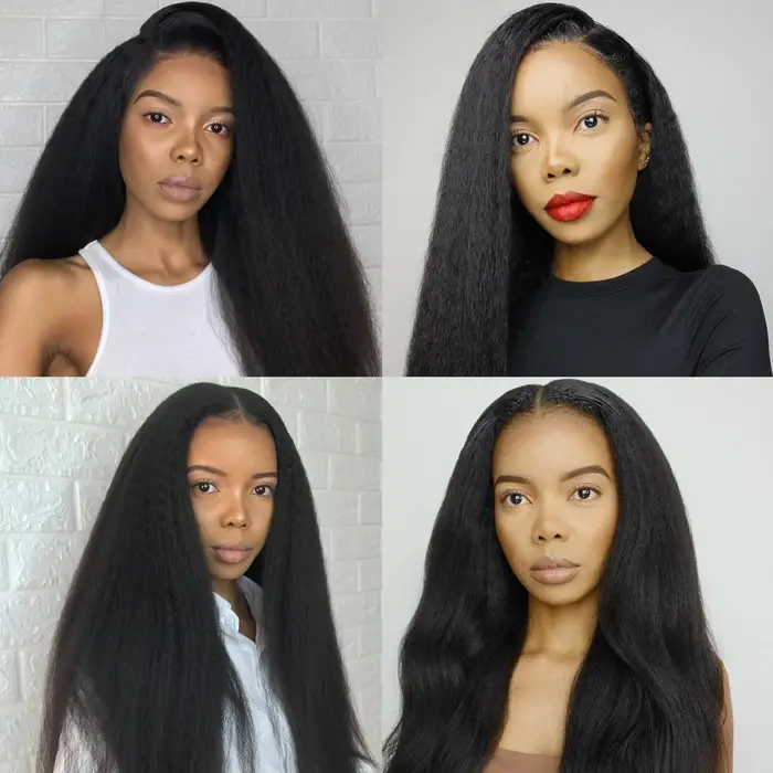 Extensions de cheveux à clipser de 18 pouces