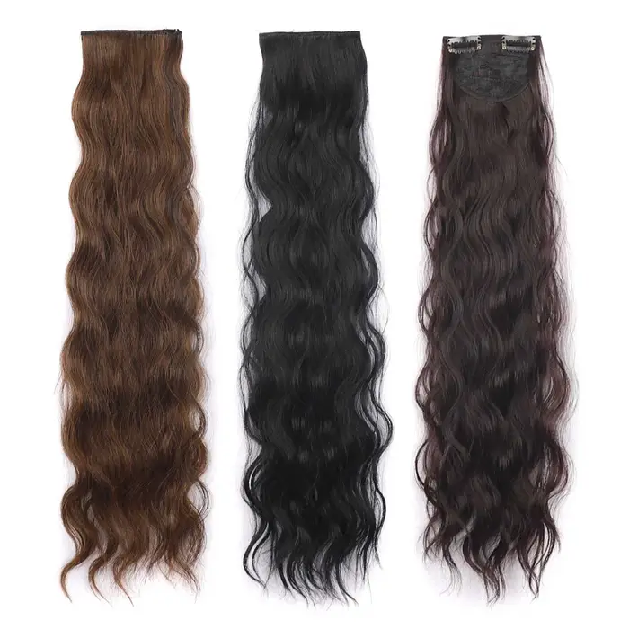 Extensions de cheveux à clipser pour femmes - 3 pièces