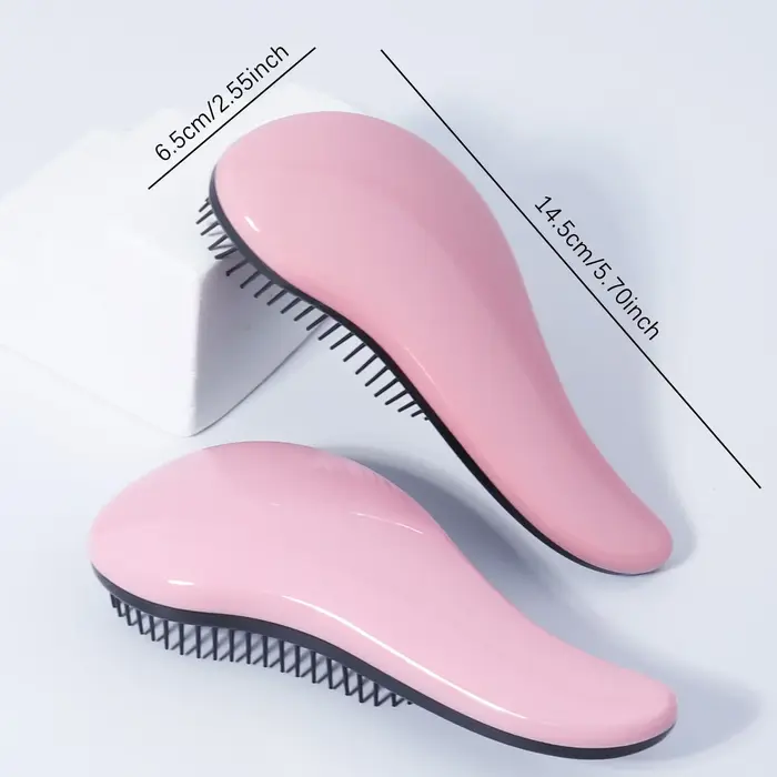 Brosse de massage antistatique, douche enroulée, brosse de massage, cheveux mouillés, brosse bouclée