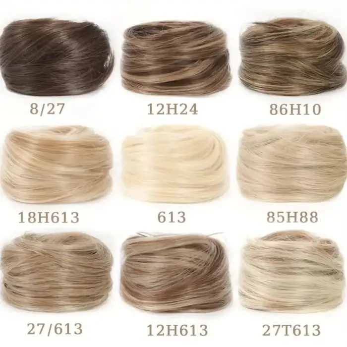 Chignon synthétique élégant et désordre