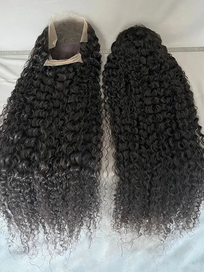 Perruque Lace Front HD Transparente 13x4 13x6 Deep Wave Cheveux Humains Brésiliens Bouclés Remy Pré-