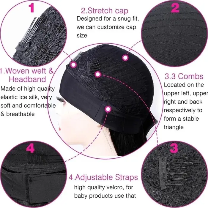 Perruque bandeau cheveux humains crépus bouclés pour femmes noires, densité 250%, sans colle, brésil