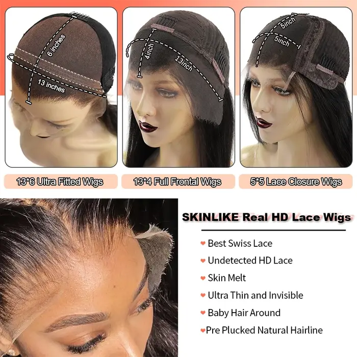 Perruque Lace Front Wig Body Wave Brésilienne Naturelle, Cheveux Humains, Transparent HD, Blond Miel