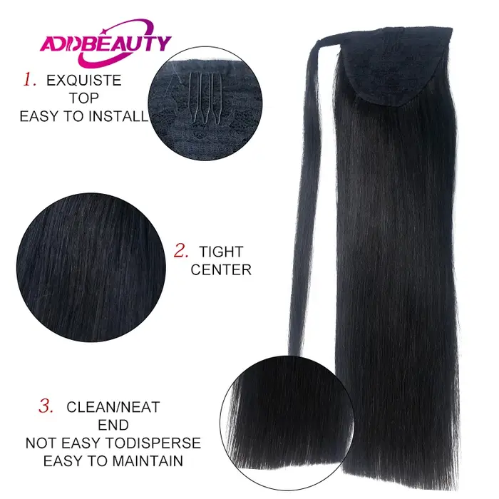 Extensions de cheveux humains à clipser pour femmes