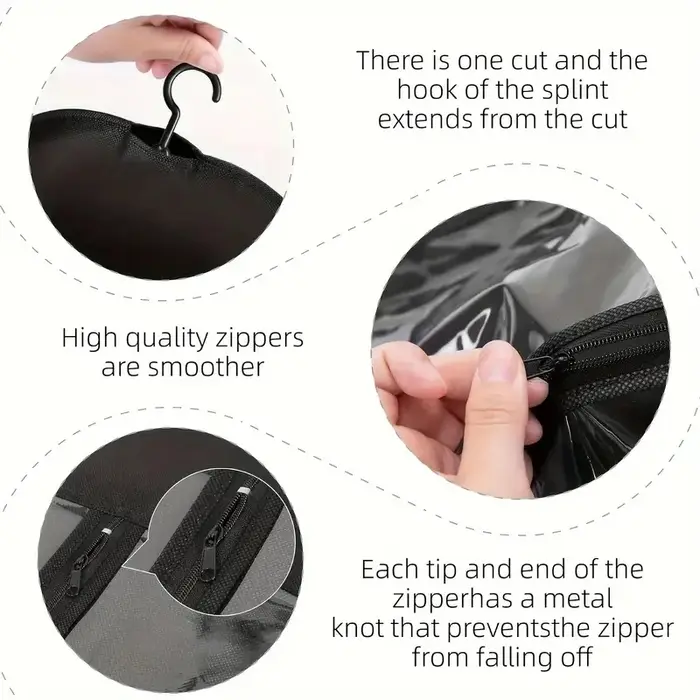 PRStyle-Cintre pour extensions de cheveux avec sac de rangement