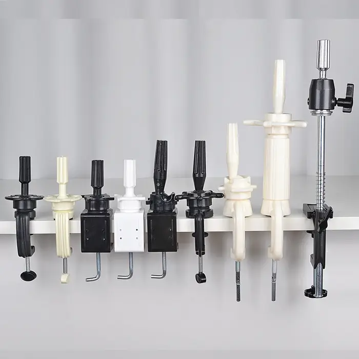 Support de tête de perruque à pince de table, support de tête de mannequin d'entraînement réglable en plastique, outils et accessoires capillaires