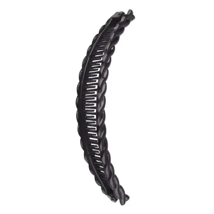 Pince à cheveux banane Vintage de couleur unie pour femmes et filles
