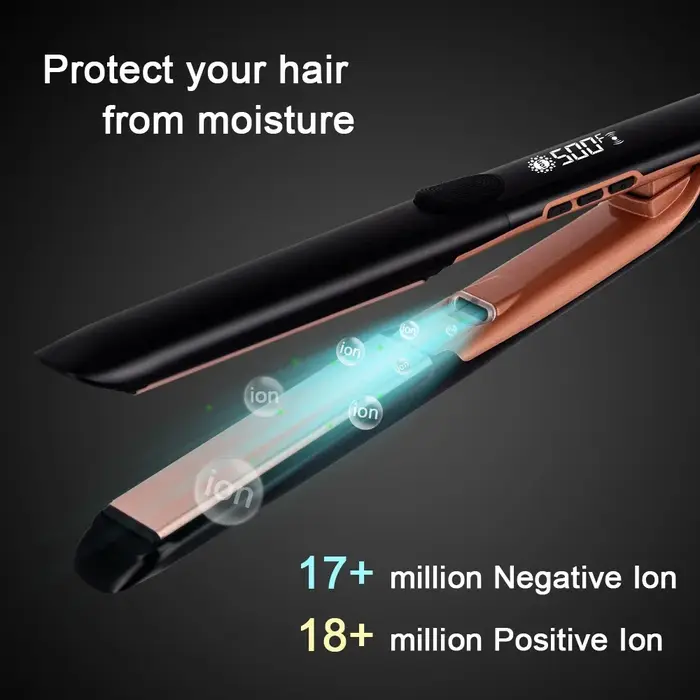 Lisseur de cheveux 500F, traitement professionnel à haute température de la kératine, fer plat pour