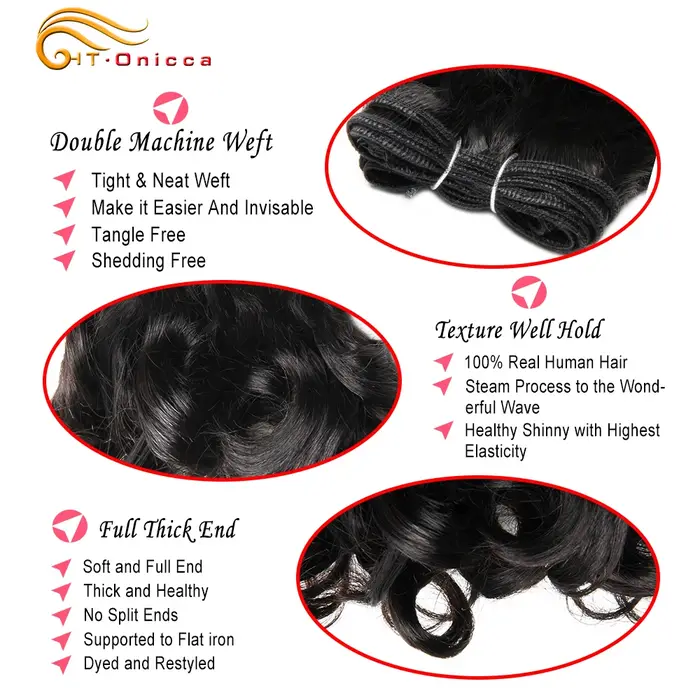 Tissage en lot brésilien bouclé ombré