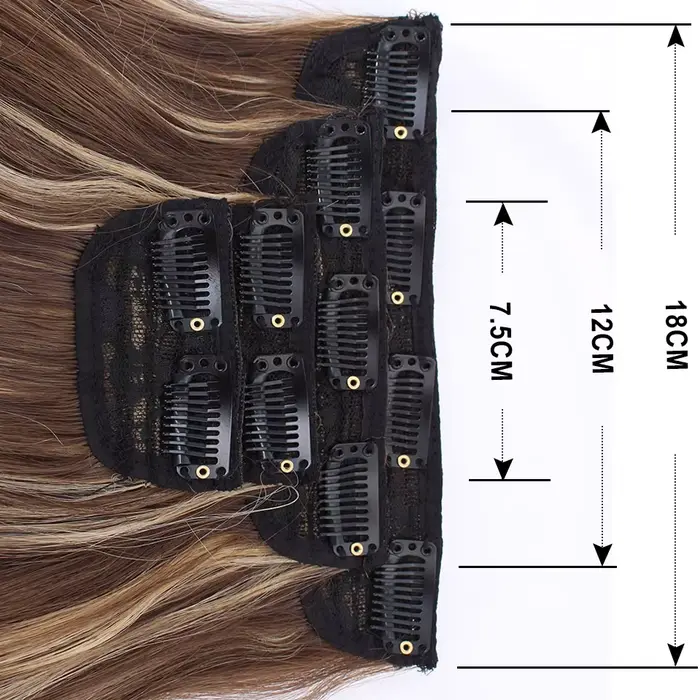 Extensions capillaires synthétiques ondulées Bio ombrées