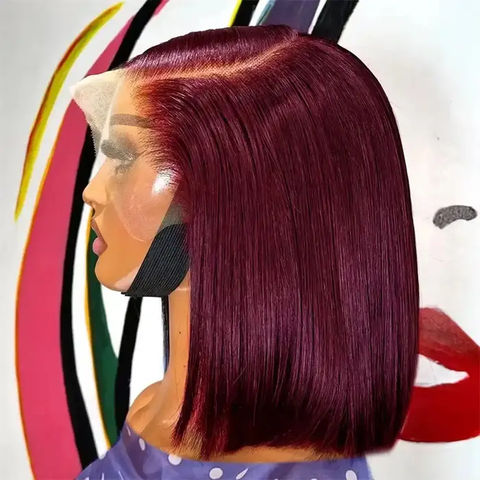 Perruque Bob Lace Frontal Wig sans colle