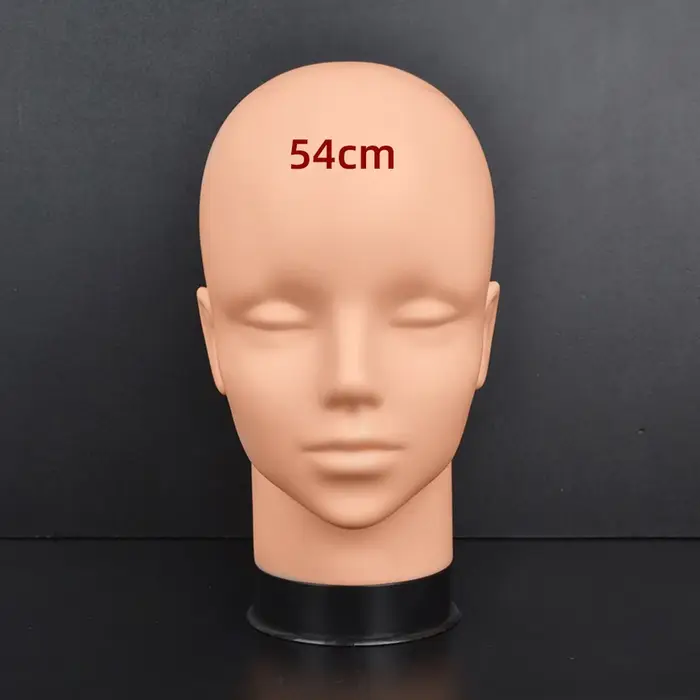 Support de mannequin pour perruques, Tête de mannequin de présentation, Tête de mannequin pour coiffure, Comprend des épingles de mannequin et un petit support