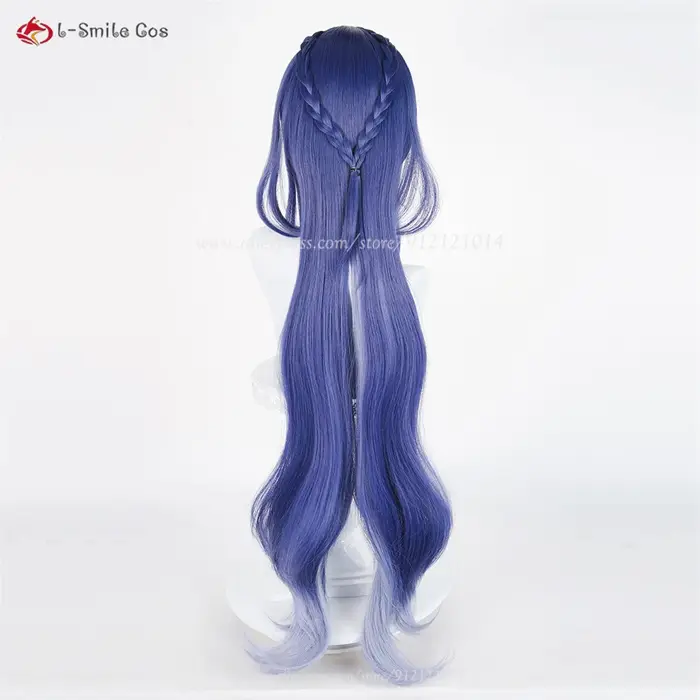 Lauma Cosplay perruque bleu dégradé 100cm perruques pour femmes