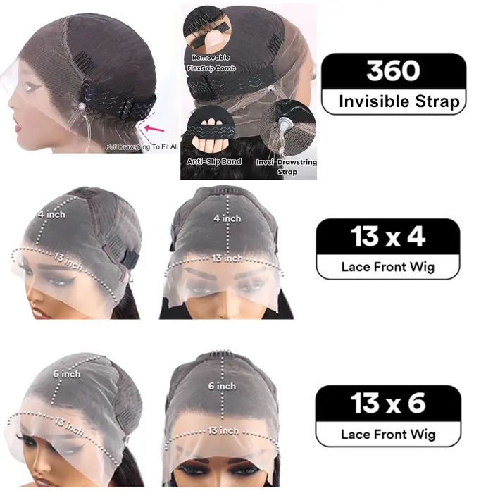 Perruque Lace Frontal Wig sans colle bouclée 360, cheveux naturels, cordon Invisible, 13x6 Hd, P4/27