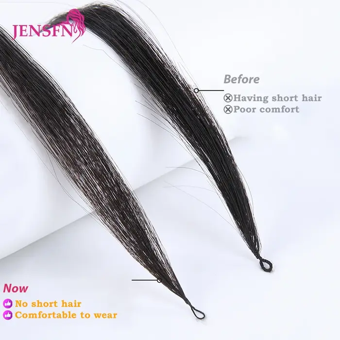 Extensions de Cheveux 100% Naturels Lisses de Troisième Génération