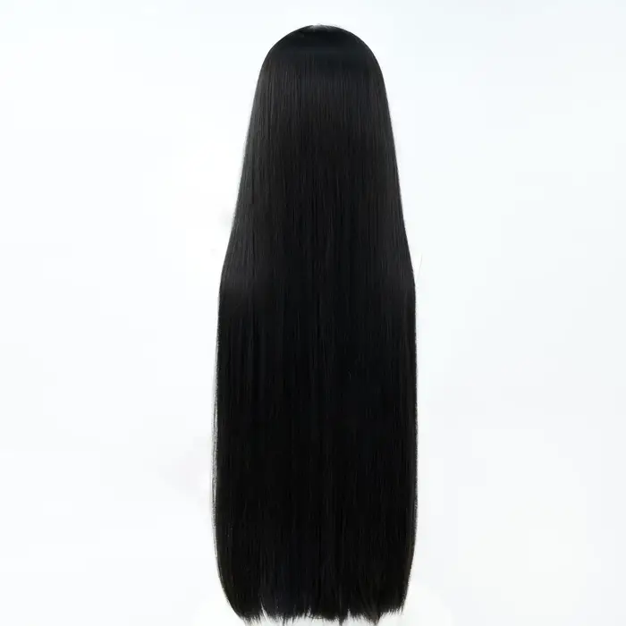 Wuthering Waves Chisa Cosplay perruque Hime coupe longue droite cheveux noirs
