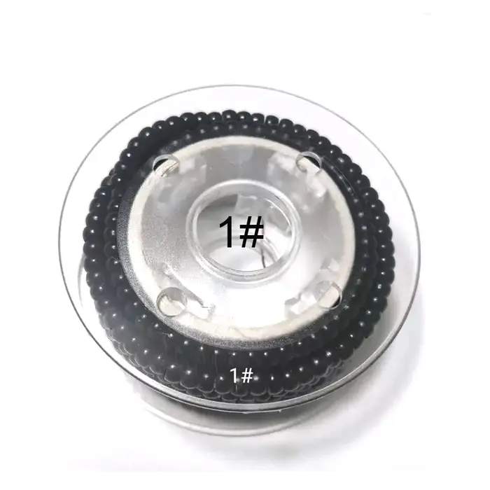 500 pièces Extension de cheveux préchargés Nano anneaux perles doublées de Silicone 4.0x2.0x2.5mm taille