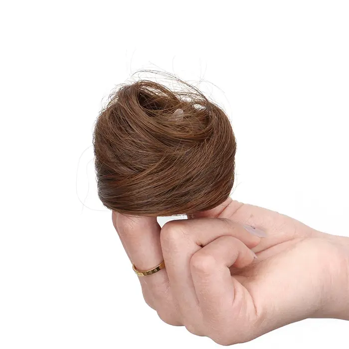 Chignon synthétique élastique désordonné pour femme