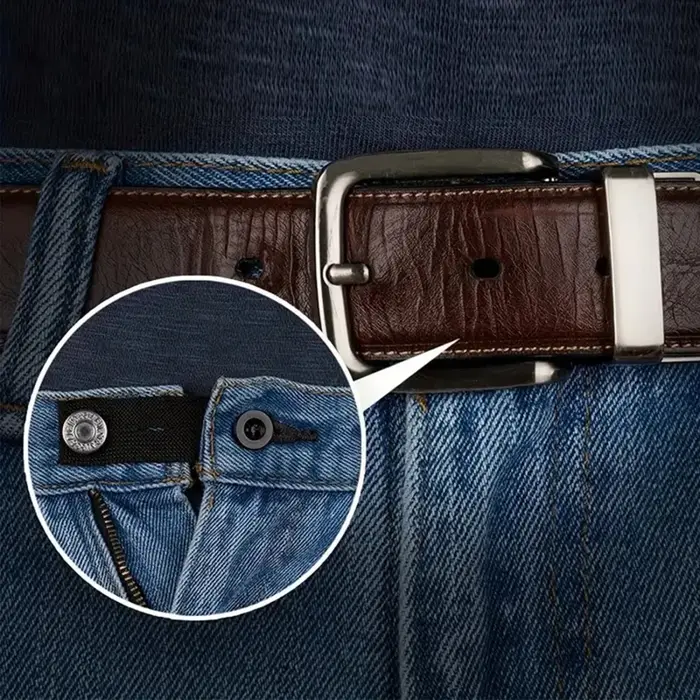 Extensions de taille élastiques réglables pour hommes et femmes, extenseurs de ceinture, bouton de p