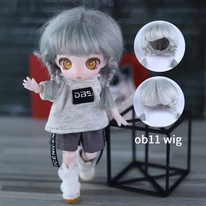 DBS Dream Fairy BJD OB11 MAYTREE accessoire de poupée perruque de remplacement 1/12 tête