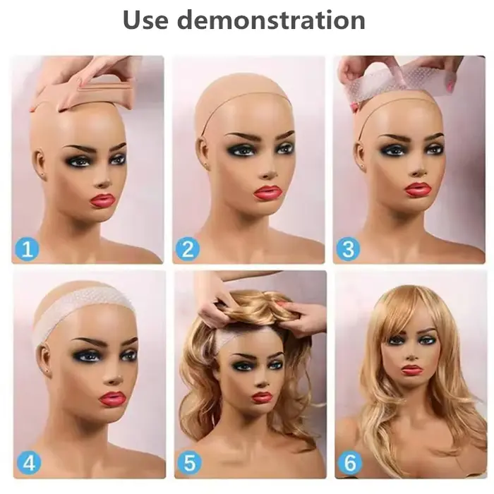 Bandeau de poignée de perruque en Silicone antidérapant