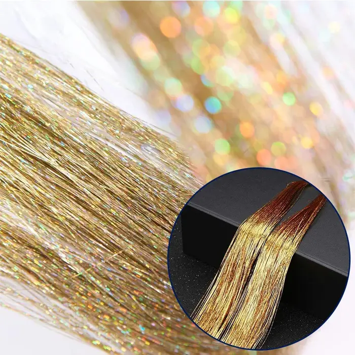 Kit de guirlandes capillaires brillantes et colorées