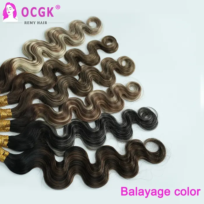 Extensions de cheveux naturels à la kératine