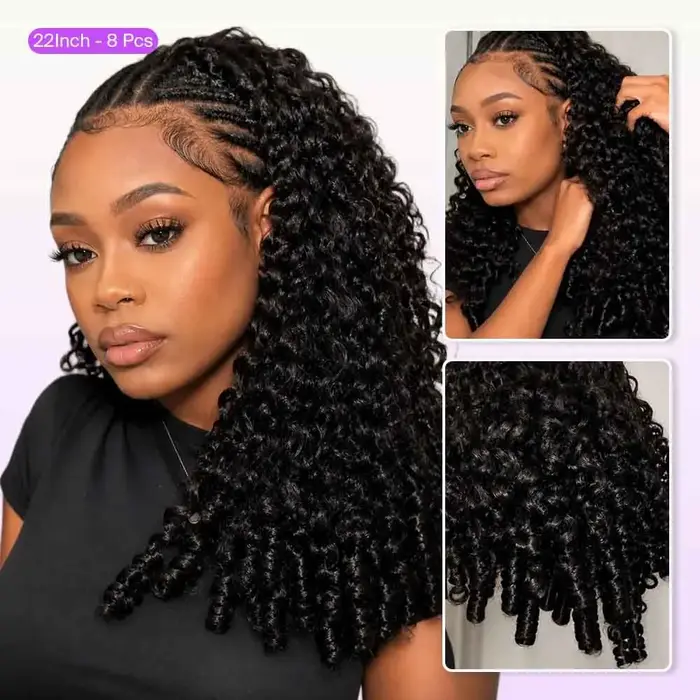 Extensions de cheveux humains bouclés Mégalook Burmese Curly au crochet