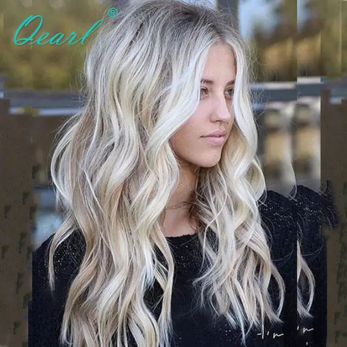 Qearl-Perruque de Cheveux Humains Naturels