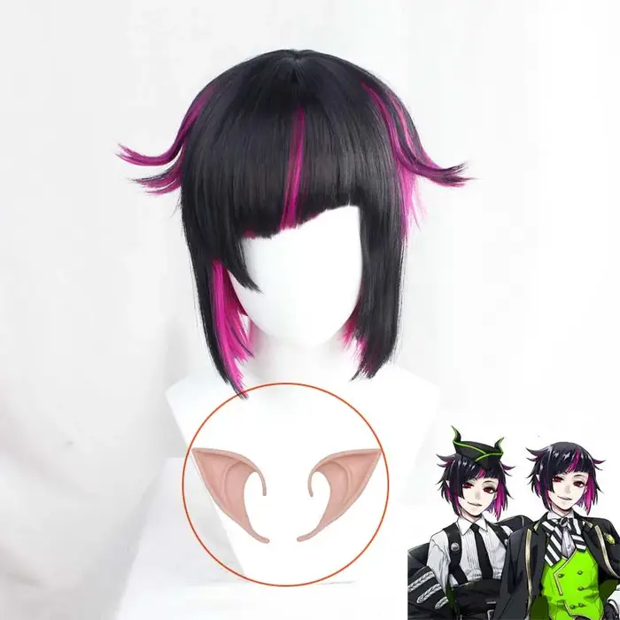 Perruque de Cosplay Anime Lilia Vanrouge Twisted Wonderland pour femmes