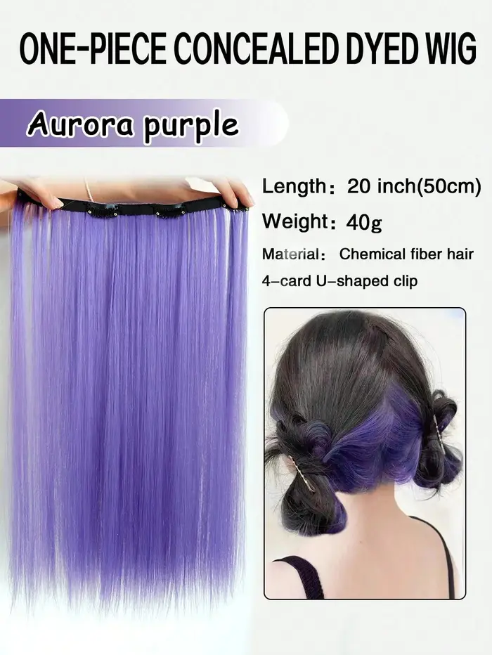 1 pièce environ. Extensions capillaires synthétiques longues et lisses de 20 pouces, tresses d'aspec