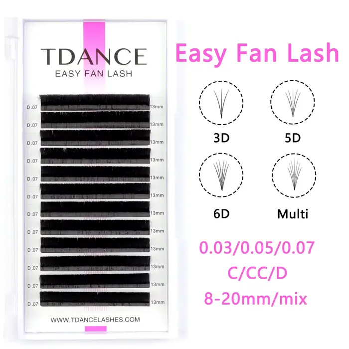 TDANCE Installation facile ventilateur rapide fleurs Extensions de cils cils individuels automatique