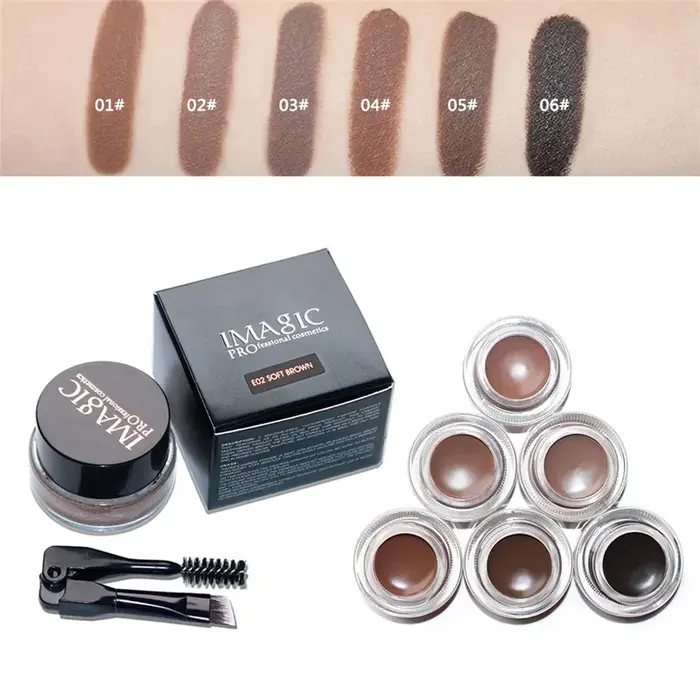 Gel Sourcils Professionnel 6 Couleurs